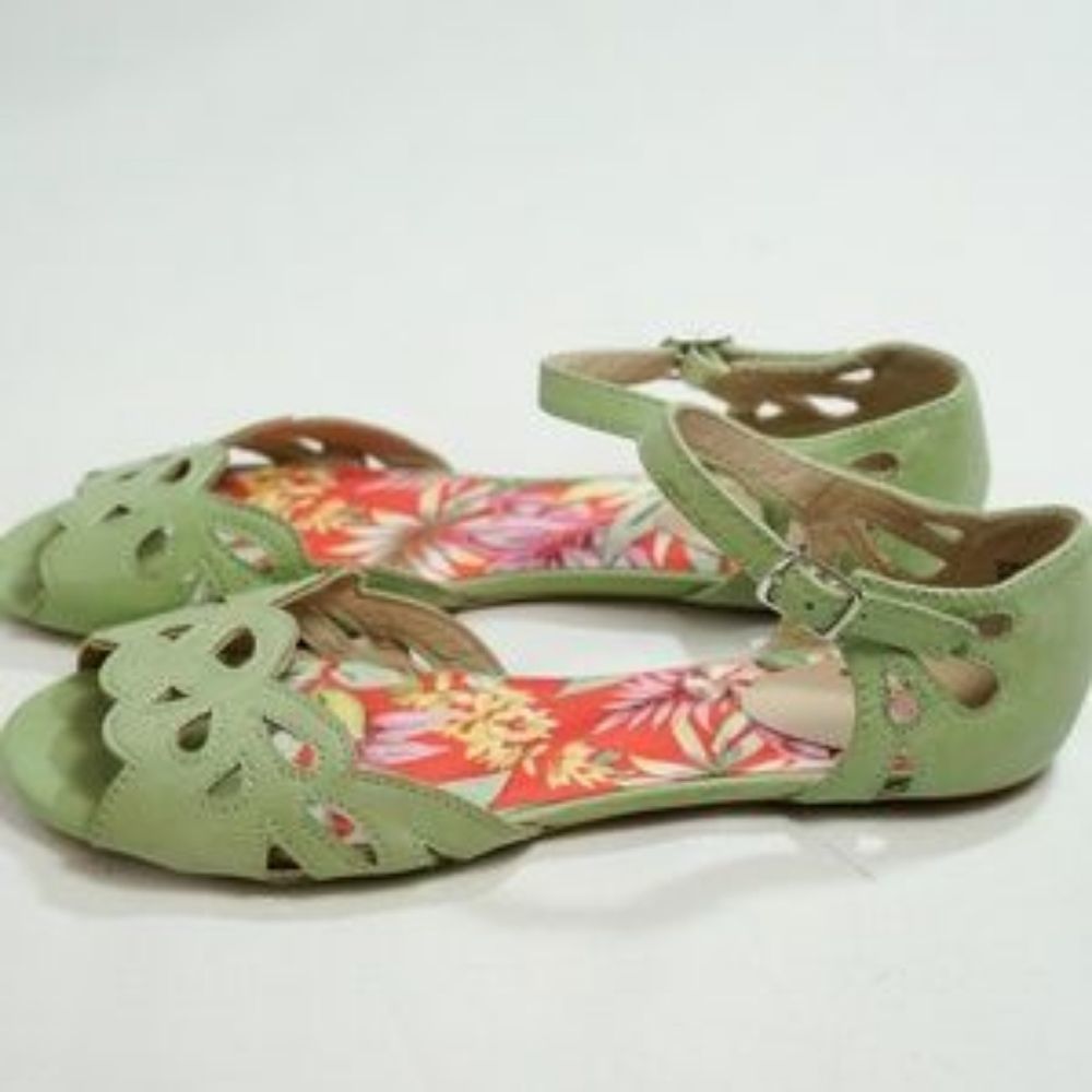 Jellypop Tully Mint Green Flat
